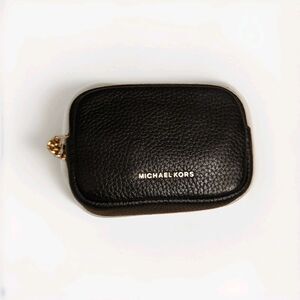 Michael Kors Bryant Black Leather Bag Charm